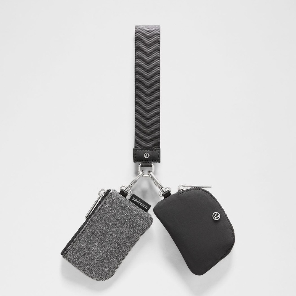 Lululemon Athletica Black and Gray Belt Bag Set